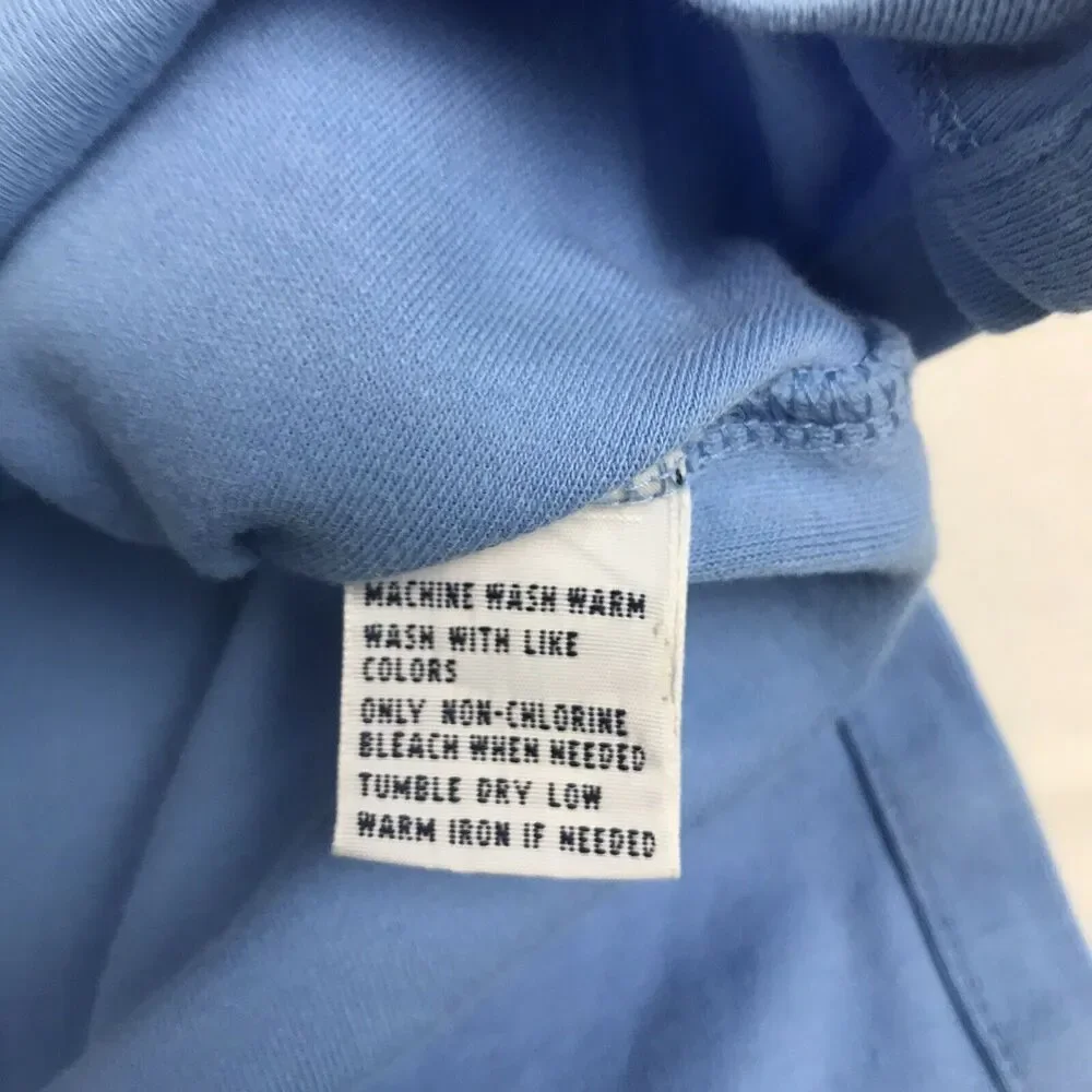 Vintage RALPH LAUREN MENS POLO SHIRT‎ SIZE L LARGE Blue SHORT SLEEVE 100% COTTON